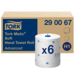 Tork Håndklæderulle H1 Matic Advanced System (290067), 2-lags, 150 mtr, Hvid.